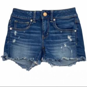 American Eagle Distressed Cutoff Denim Shorts Size 4